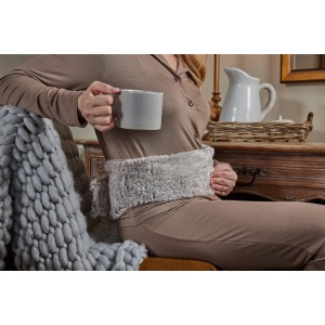 Mekani bež marshmallow oblog za tijelo dugačkog oblika punjen prosom i lavandom